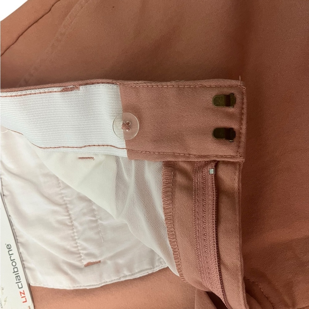 Liz Claiborne Rose Dawn straight leg ankle‎ mid-rise size 14 women’s pants - Picture 8 of 10